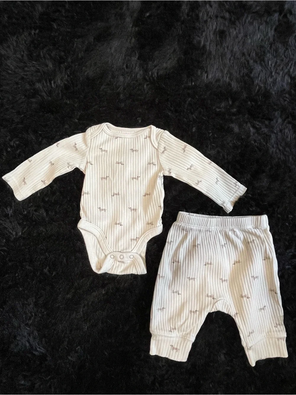 COTTON Newborn Boy Neutral TAN BEAR 7 Piece Bundle.Live Show Listing. $10 starts